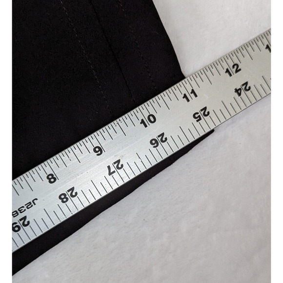 Chico's Black Silky Pants 1.5 Or 10R W 34-36 100%poly Leg Width22.5 Ins29 Rise12 - Picture 2 of 9